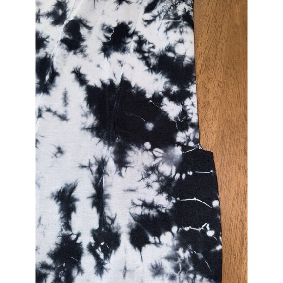 BOBI Tie Dye Jumpsuit XS Gray Black Modal Spaghetti Strap Jogger Loungewear - Picture 3 of 8